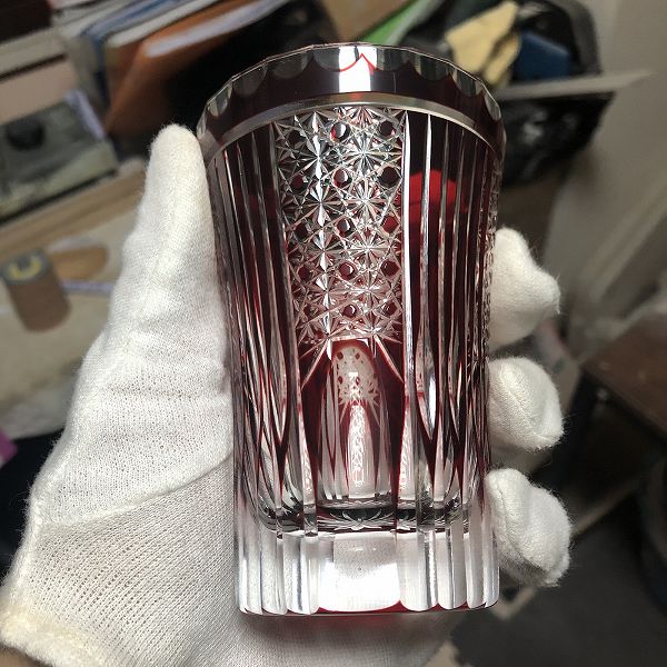 切子、タンブラー、コップ、高級、切子作家、オリジナル、美しい、伝統的な技法、