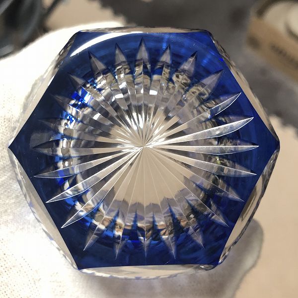 切子、五菊繚乱天開ロックグラス、コップ、高級、高い、切子作家、江戸切子の技術、一点物