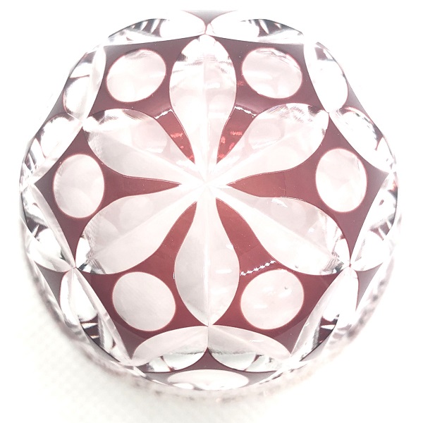 切子、ぐいのみ・希望の花、高級、ハイグレード、高い、江戸切子の技法、伝統的、切子作家