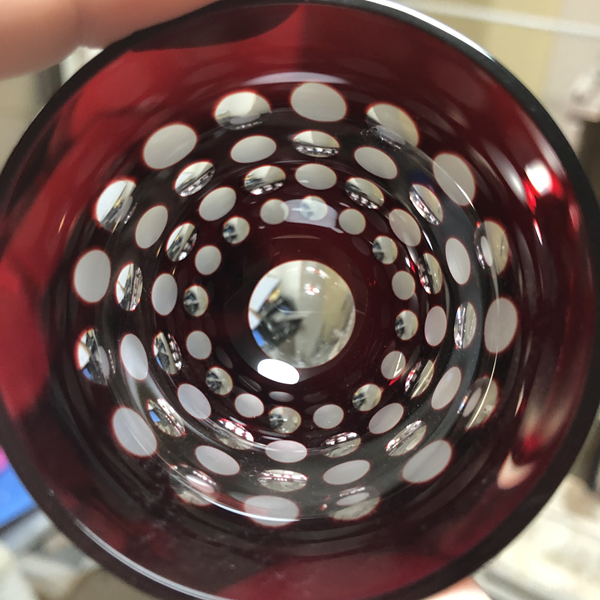 ぐいのみ・水玉、切子、伝統的な手法