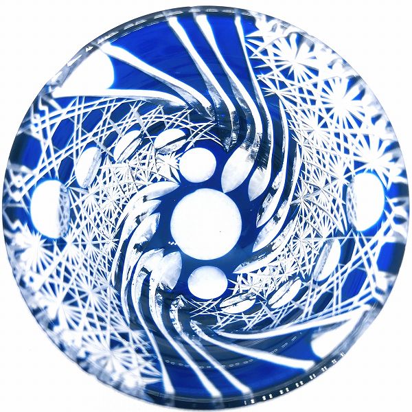 切子、らせん、螺旋、螺旋硝、ガラス、硝子、ぐいのみ、おちょこ、日本酒、冷酒、江戸切子の技法
