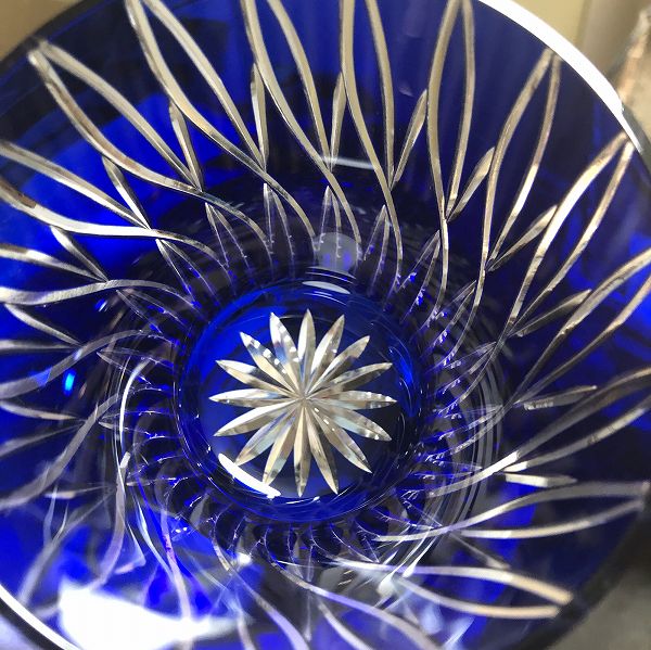 クロスロード天開ロックグラス、切子、伝統的な手法、コップ、切子作家、大きいグラス、