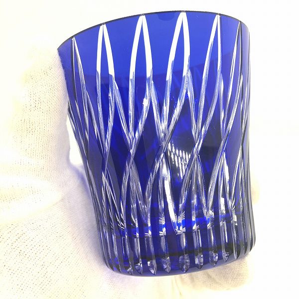 クロスロード天開ロックグラス、切子、伝統的な手法、コップ、切子作家、大きいグラス、