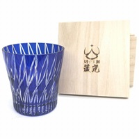 切子、クロスロード天開ロックグラス、江戸切子の技法、伝統的、切子、切子作家