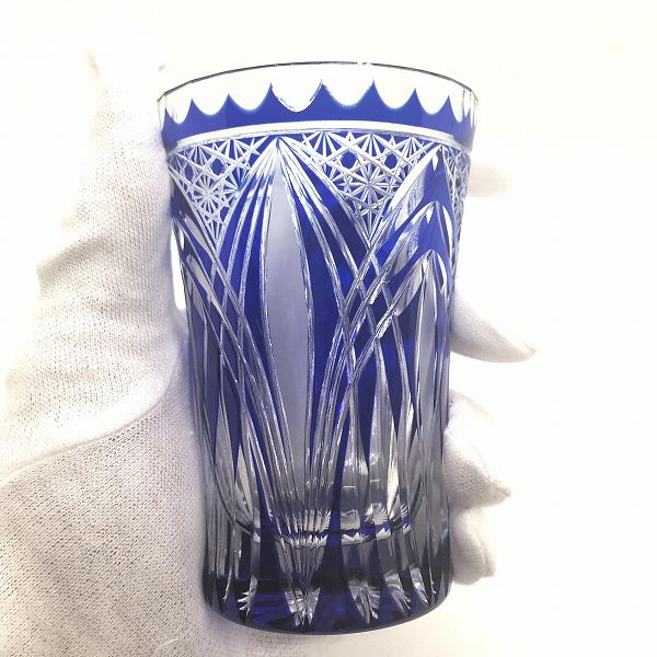 切子、猫柳タンブラー、ペアグラス、ペアタンブラー、贈り物、プレゼント、江戸切子の技法、伝統的、ソーダガラス、切子作家