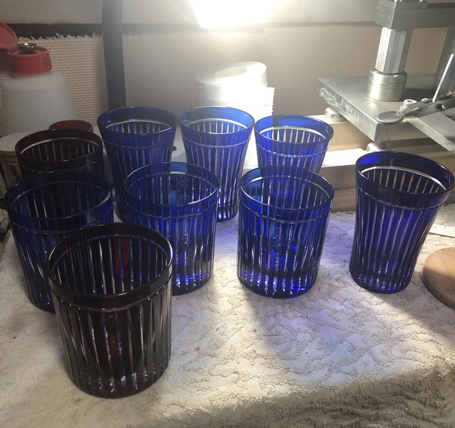 切子、竹林タンブラー、安い、安価、初心者、伝統的な技法、